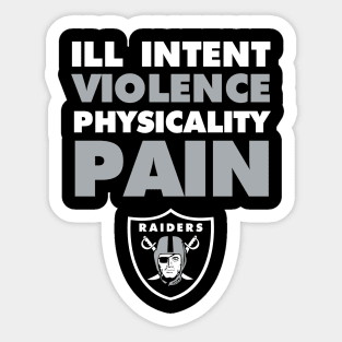 RAIDER COACH AP'S MANTRA Sticker